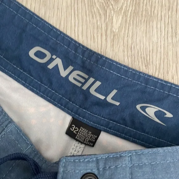 blue and orange aztec design board shorts. o’neal - Picture 2 of 3